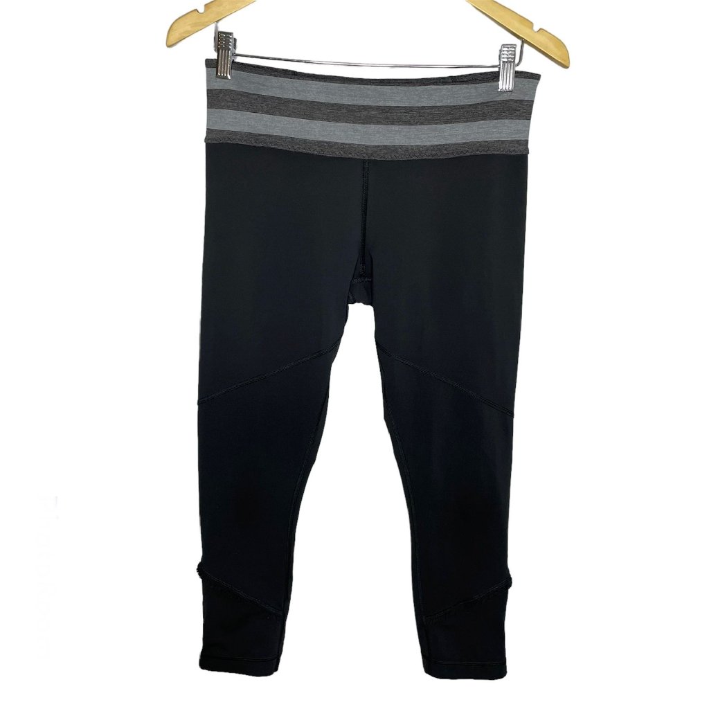 Lululemon Ruffle Zippered Hem Crop Leggings